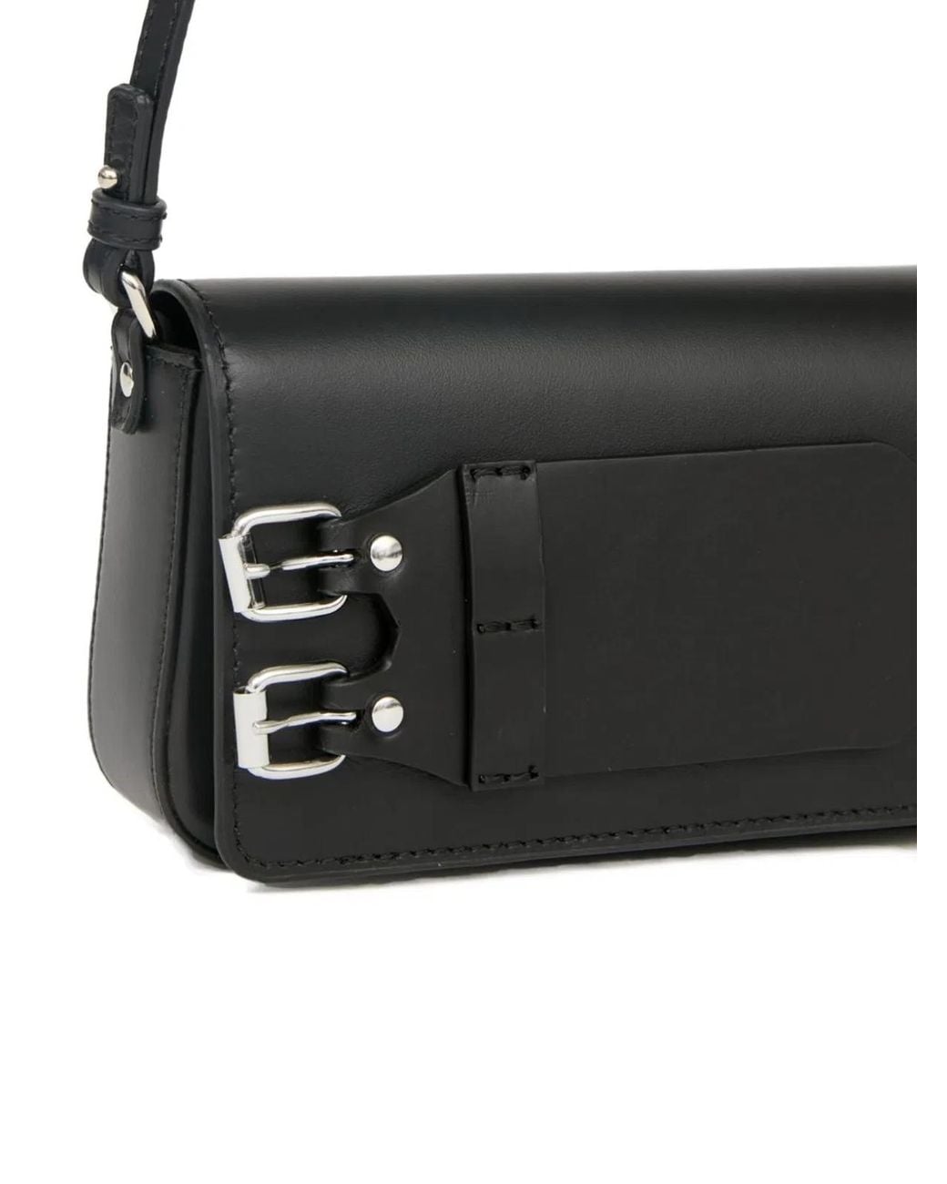 MM6 by Maison Margiela Black Bracelet Leather Handbag