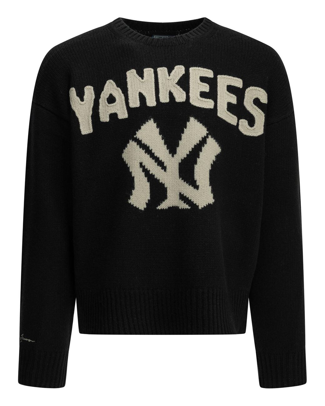 Polo Ralph Lauren Black "Yankees" Crew-Neck Sweater for men