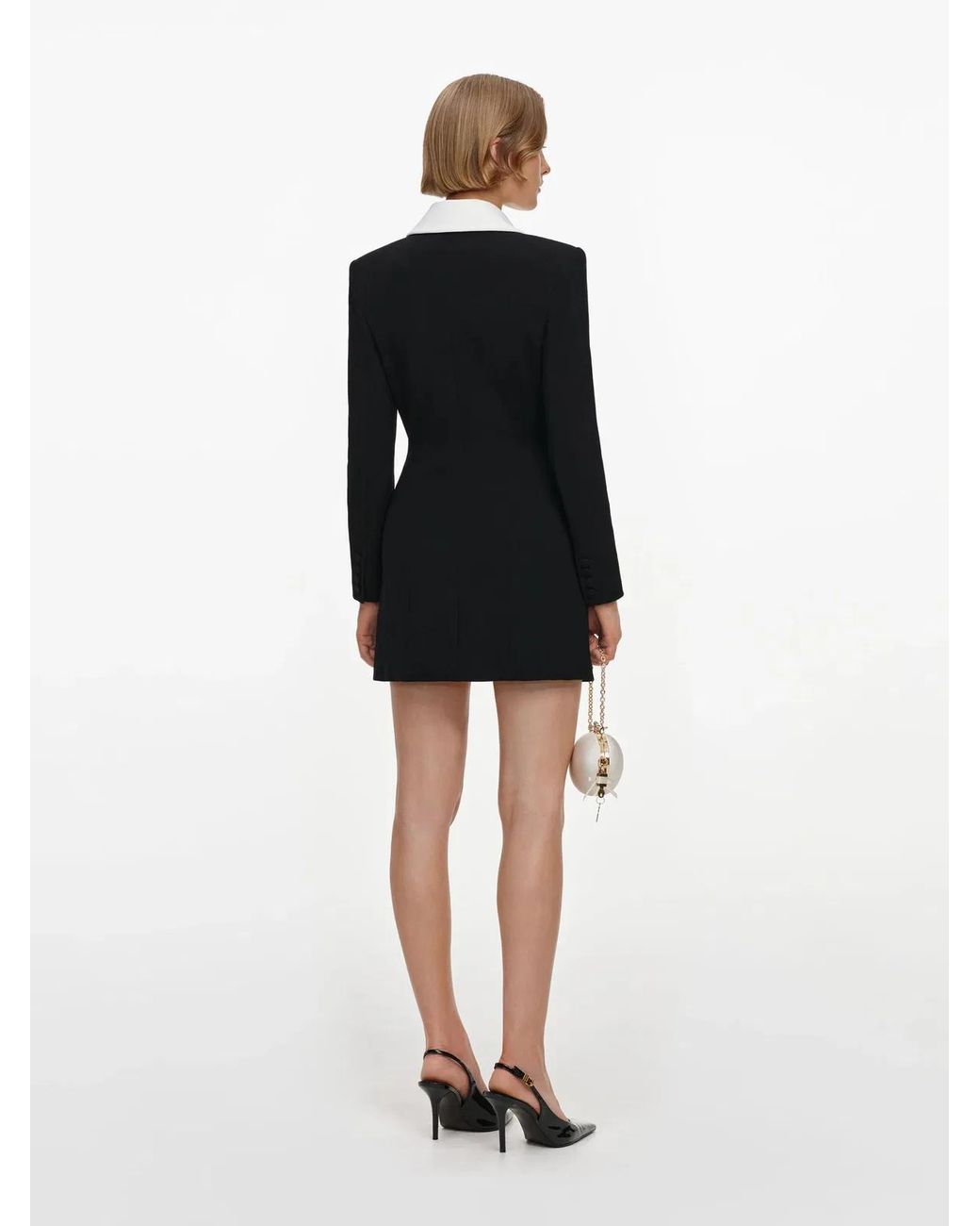 Self-Portrait Black Tailored Blazer Dress