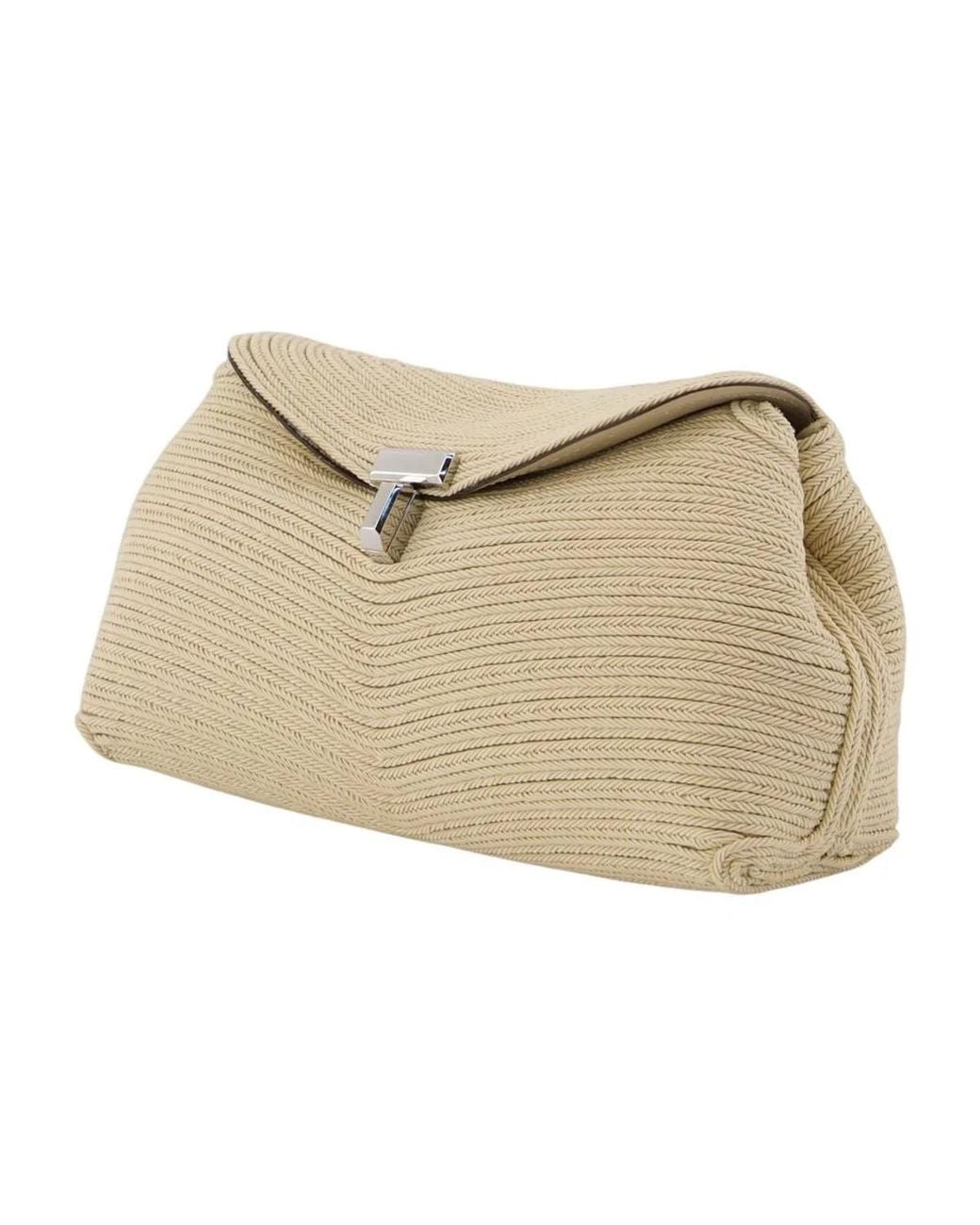 Totême Natural Mini T-Lock Rope Clutch