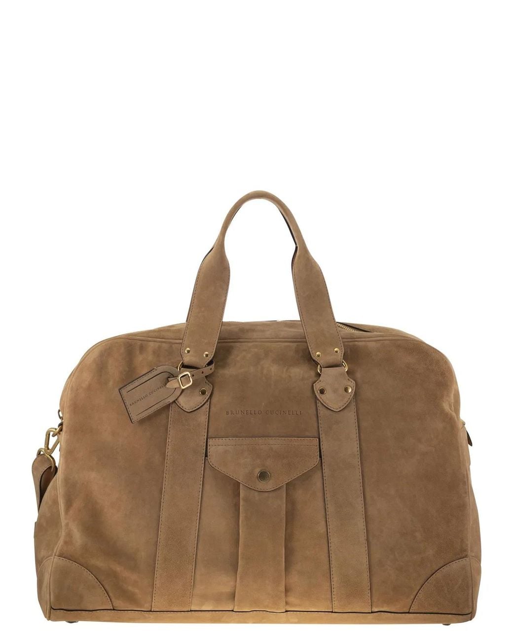 Brunello Cucinelli Brown Borsone Biscotto for men