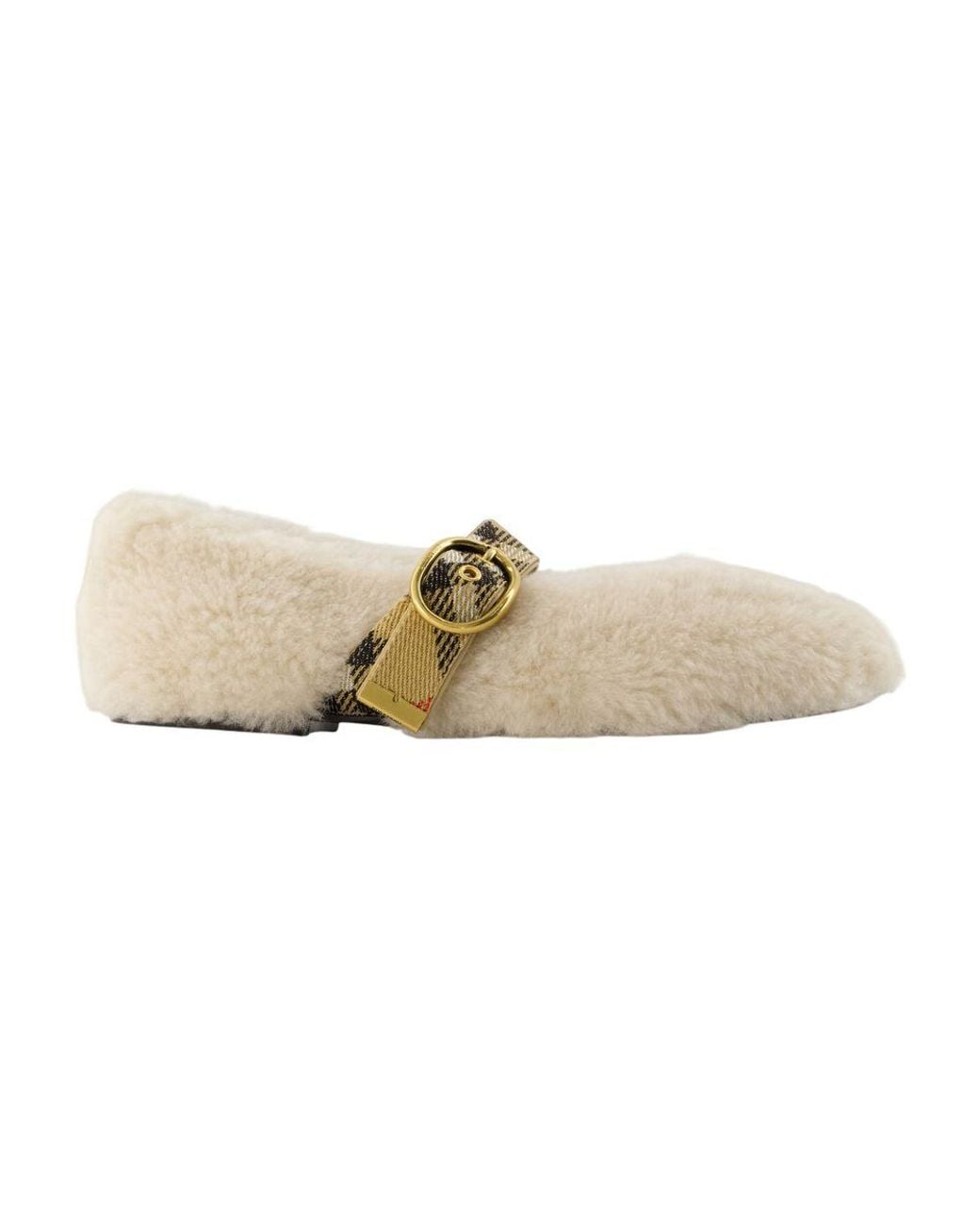 Burberry Natural Lf Robin 05 Ballet Flats