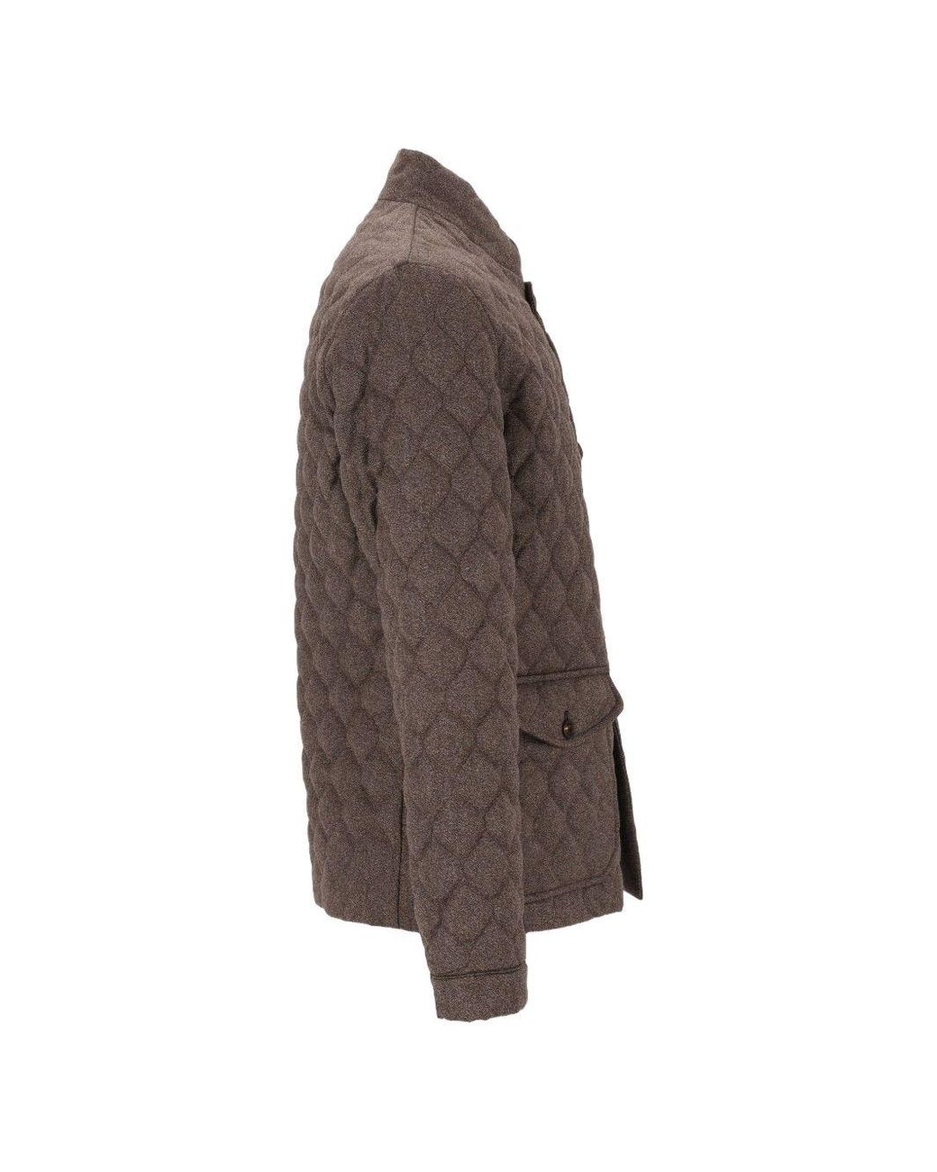 Emporio Armani Brown Wool Jacket for men