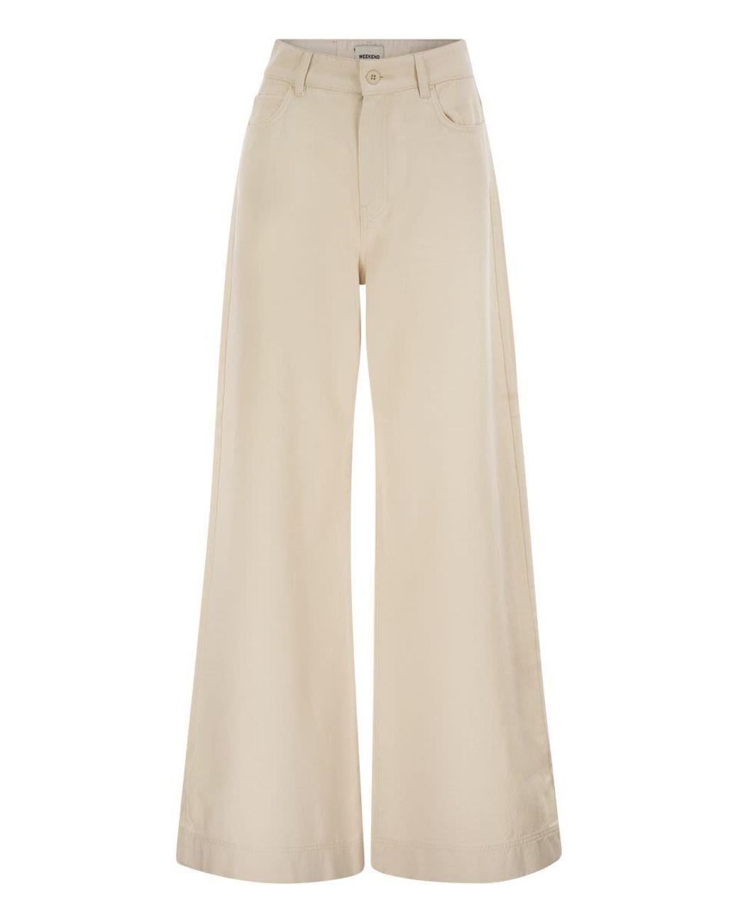 Weekend by Maxmara Natural Canneti Cotton Bull Pants