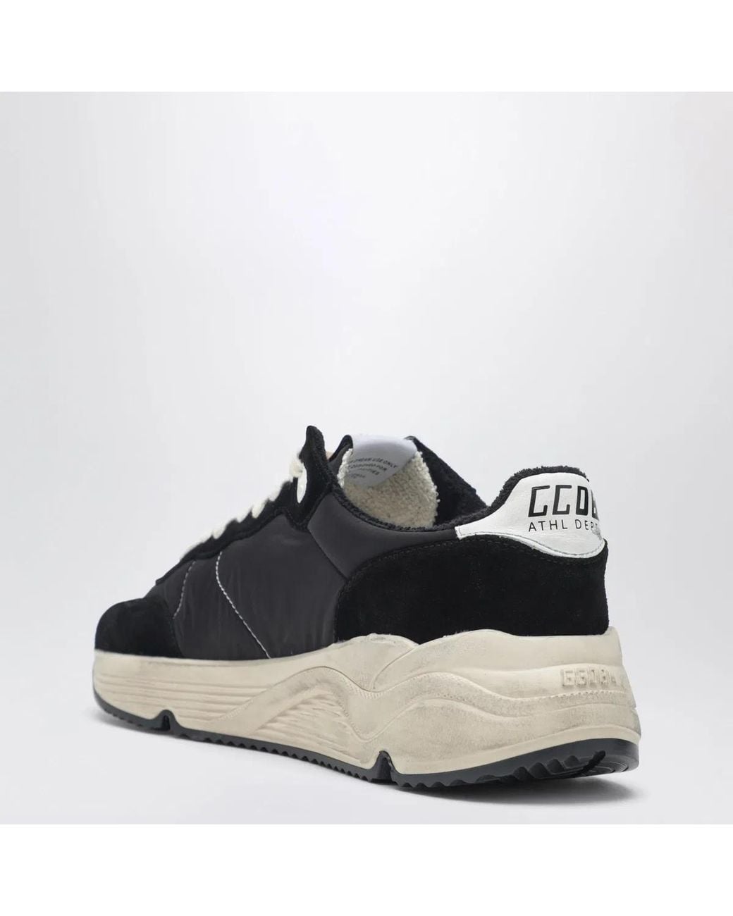 Golden Goose Deluxe Brand Black Running Sole Low-Top Sneakers for men
