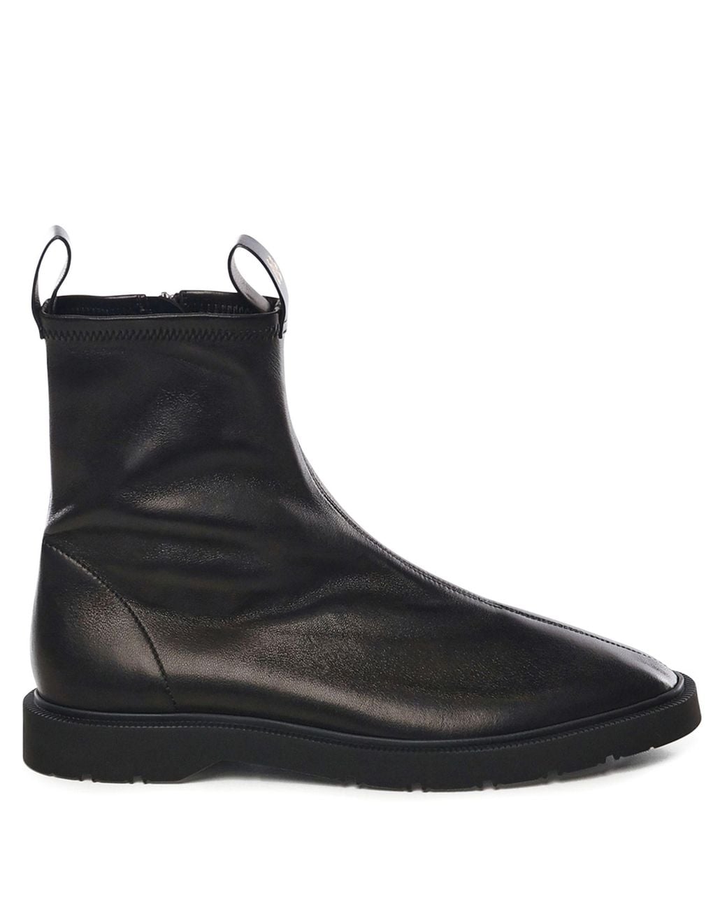 Céline Black Zip Leather Boots for men