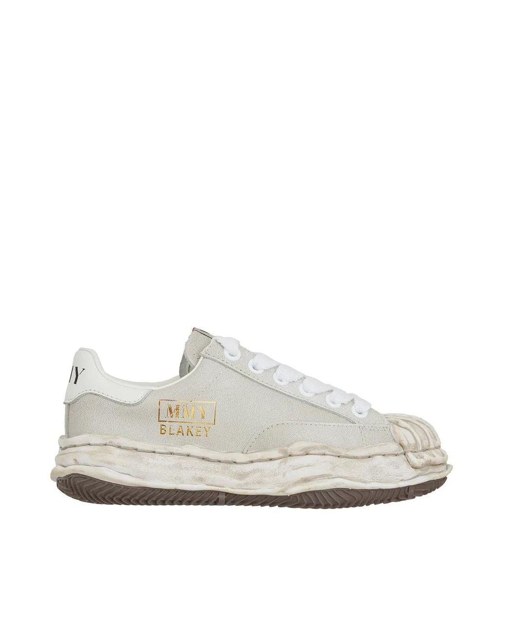 Maison Mihara Yasuhiro White Sneaker Blakey Low Vintage Leather for men
