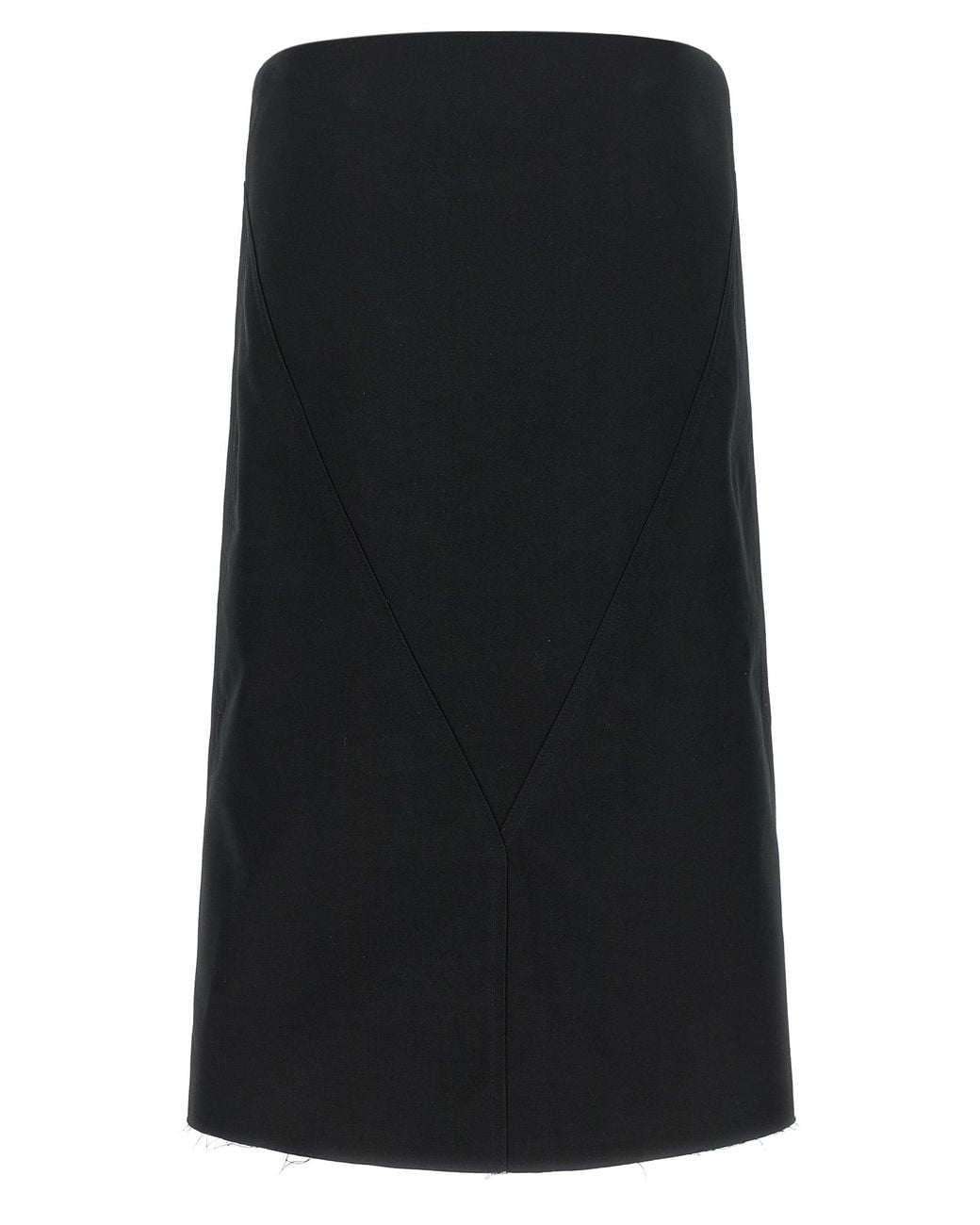 Rick Owens Black 'Cropped Sheath' Dress