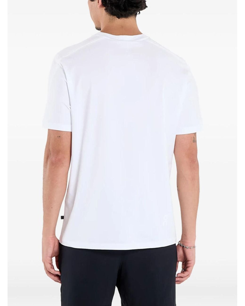 On Shoes White On-Body Focus Performance Tee For for men
