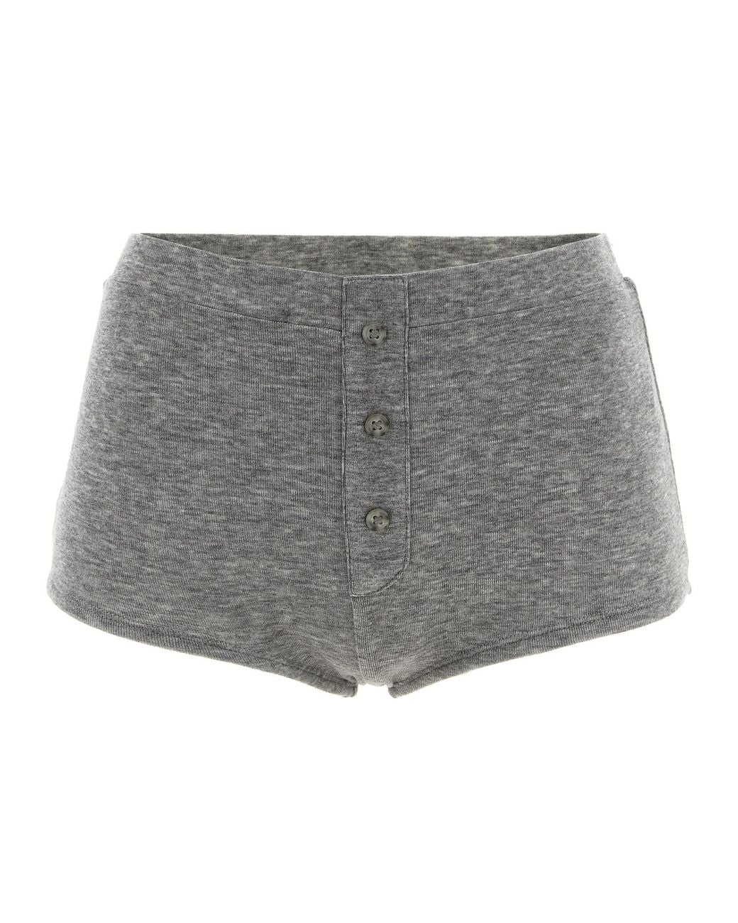 Entire studios Gray 'Booty' Button Shorts