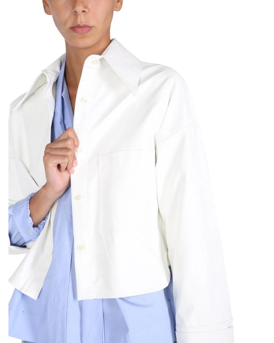 Jejia White "Aly Baby" Shirt Jacket