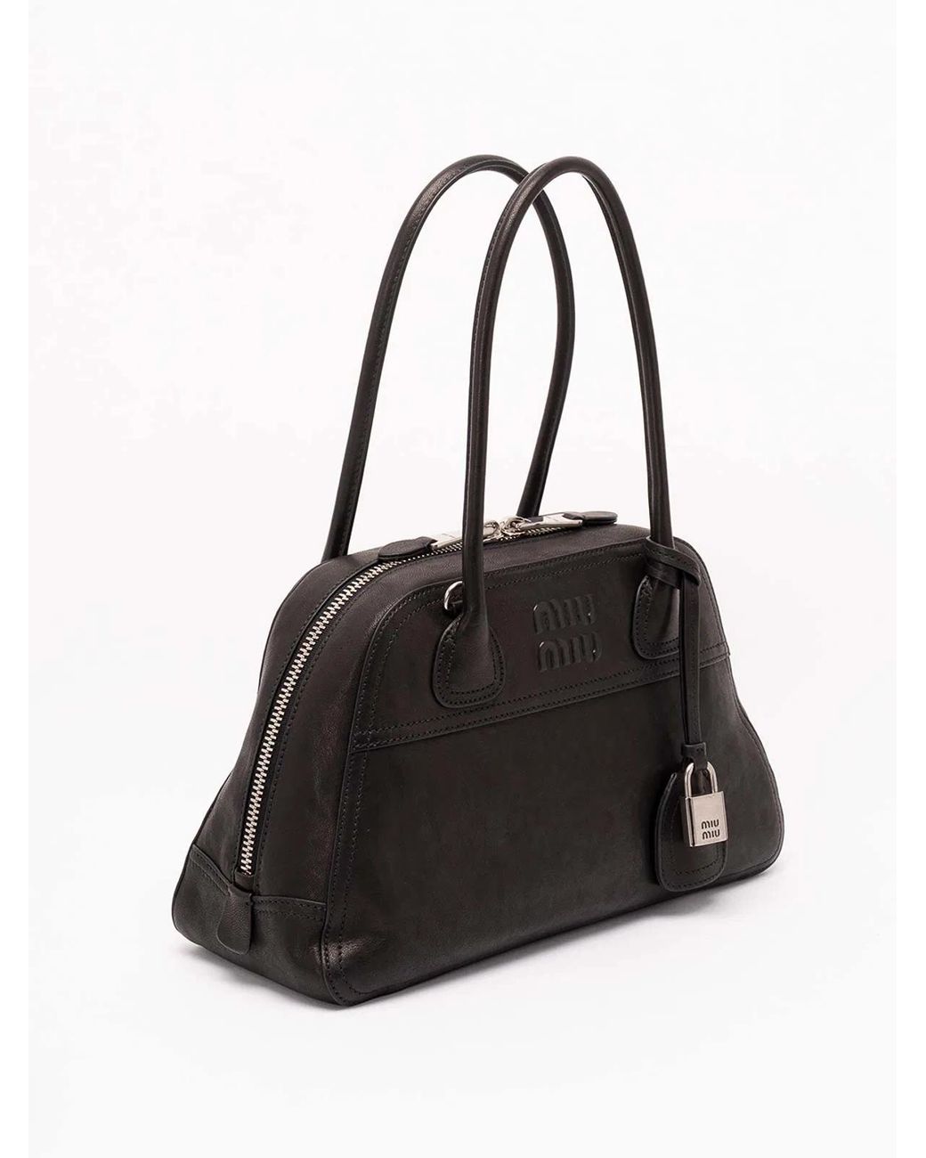 Miu Miu Black Vivant Leather Bag