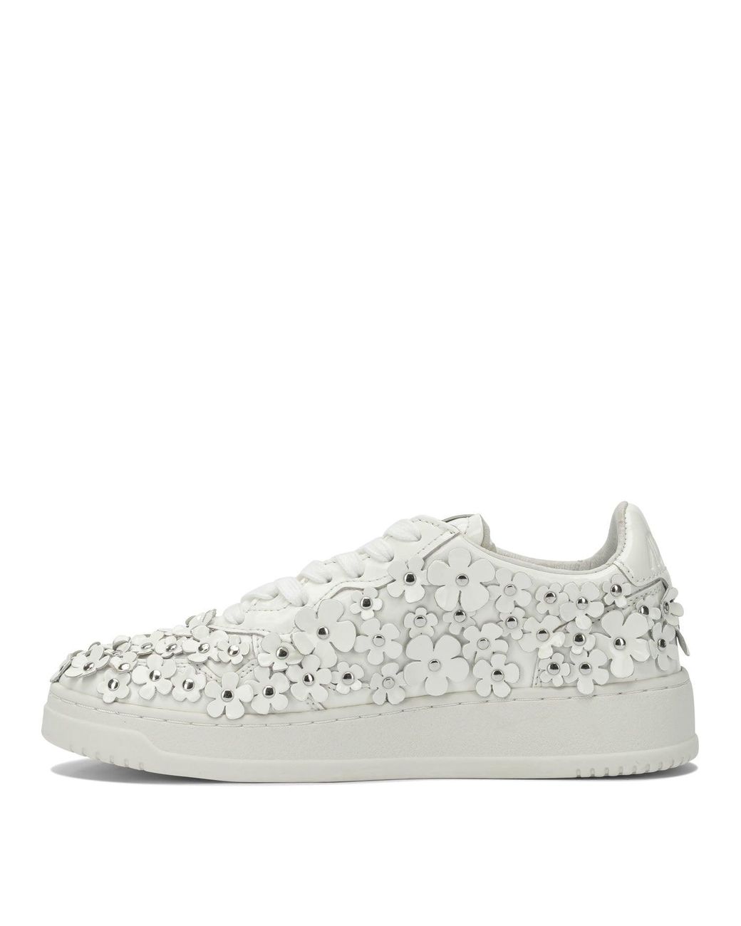 Autry White "Medalist Low Blooming" Sneakers