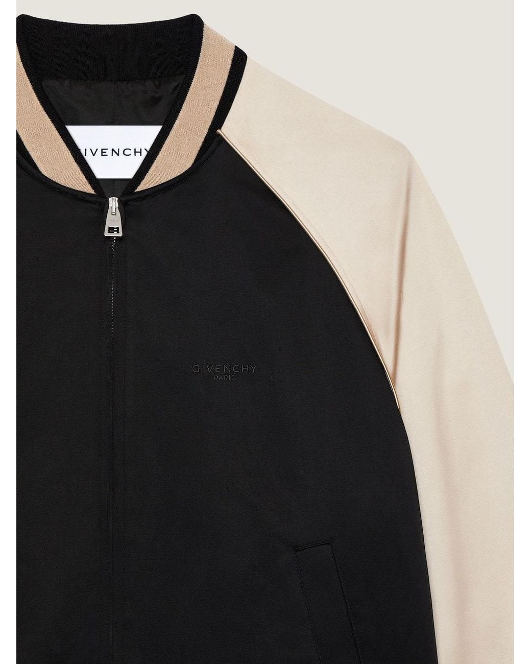 Givenchy Black Couture Seam Souvenir Jacket With Paris Pearls for men