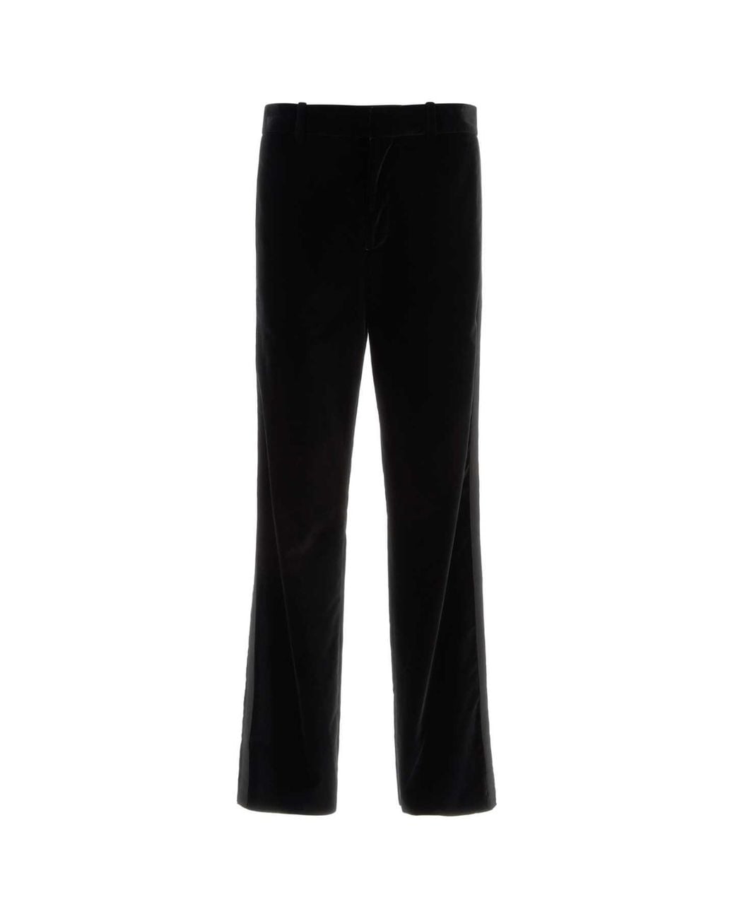 Fendi Black Trousers Cotton Velvet for men