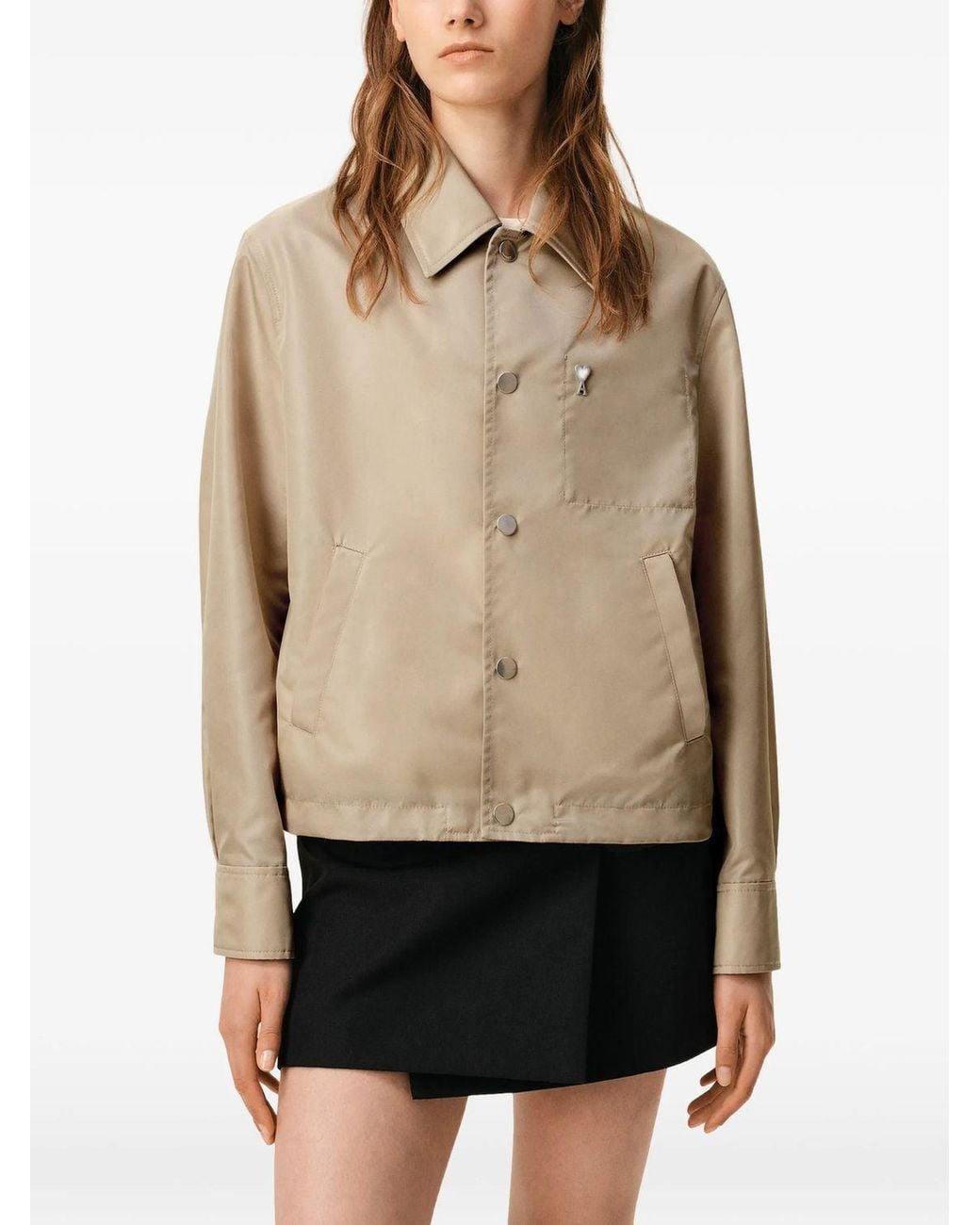 AMI Natural Ami De Coeur Buttoned Jacket