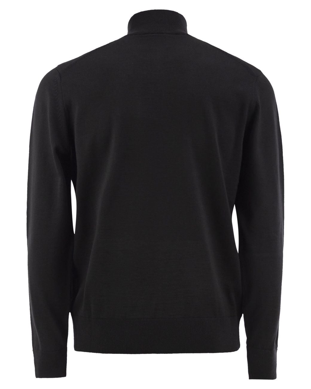 Boss Black Pure Virgin Wool Half-Zip Jumper for men