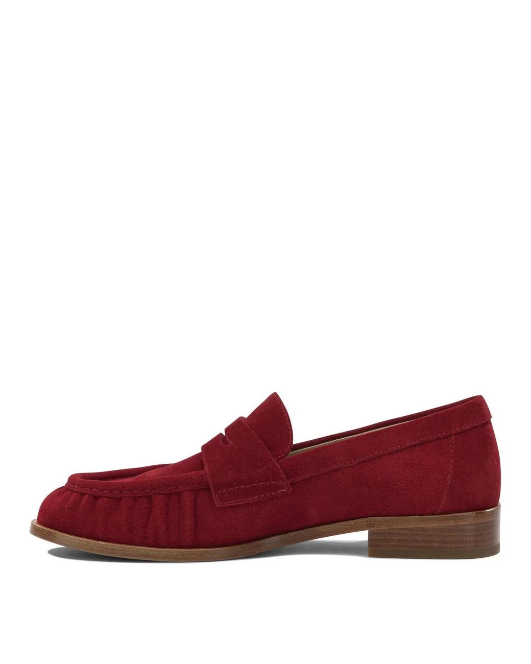 Strategia Red Leather Loafers