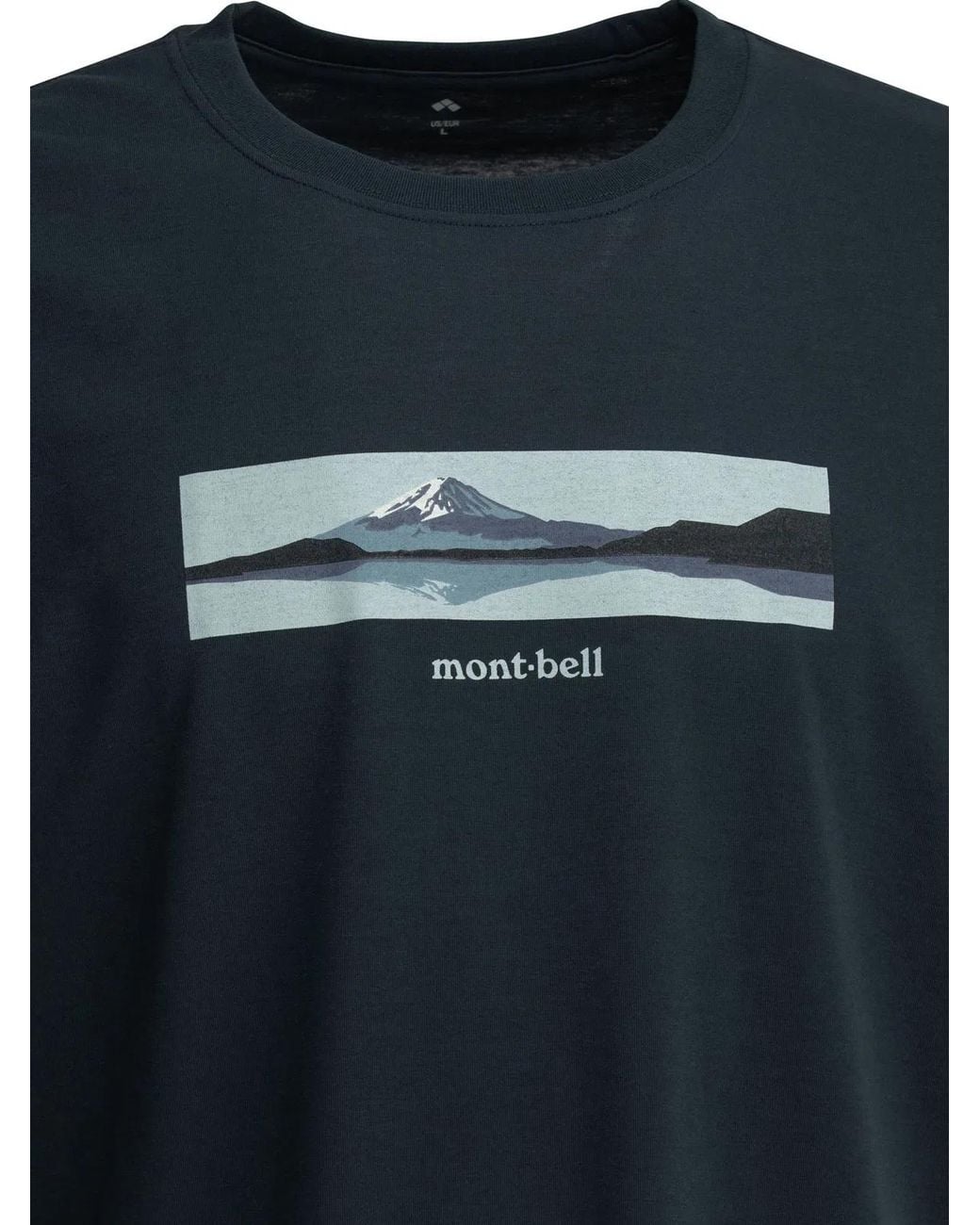 Montbell Black Polyester T-Shirt for men