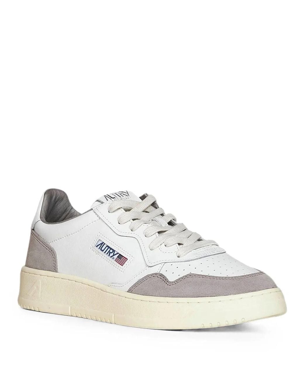 Autry White Medalist Low Sneakers for men