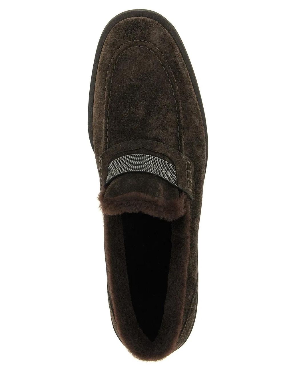 Brunello Cucinelli Black 'Penny Loafer' Loafers