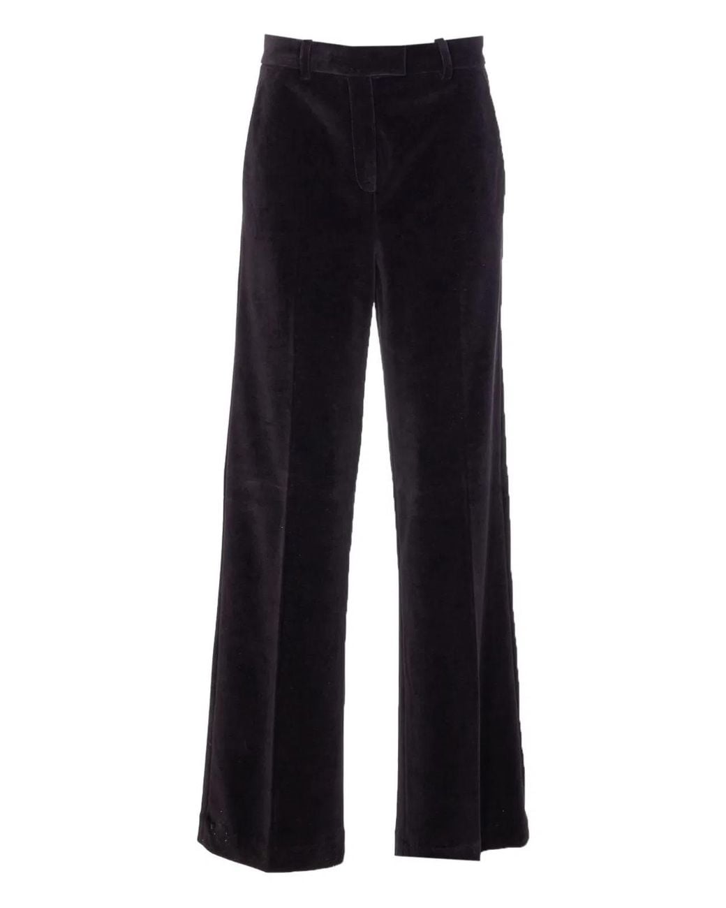 Circolo 1901 Blue Cotton Wide-Leg Trousers