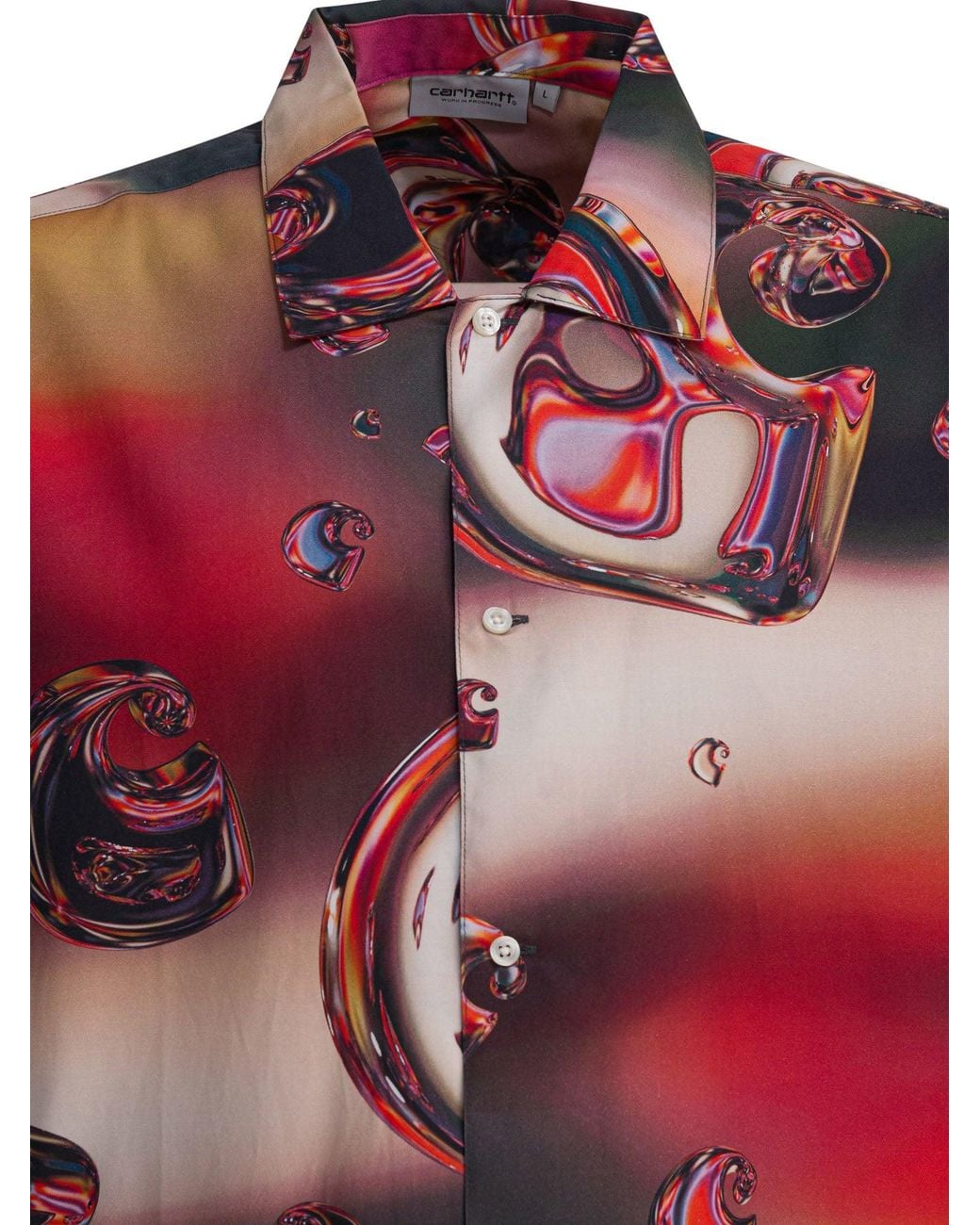 Carhartt Red "S/S Solar Chrome" Shirt for men