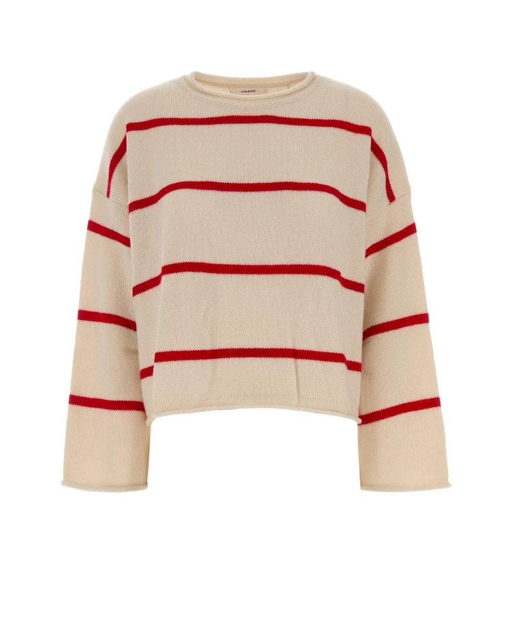 FRAME Pink The Rolled Hem Sweater