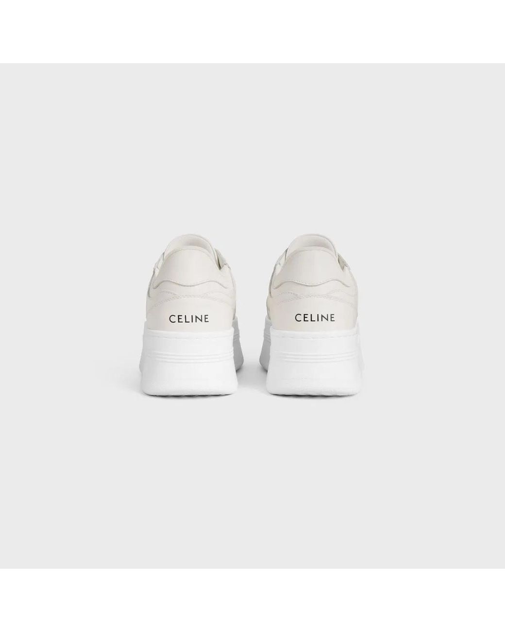 Céline White Wedge Sneaker