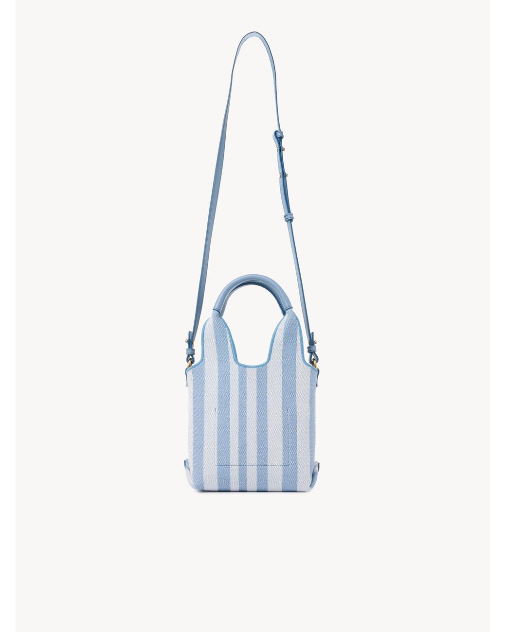 Chloé Blue Adjustable Mini Dangling Ring Bag With Removable Strap