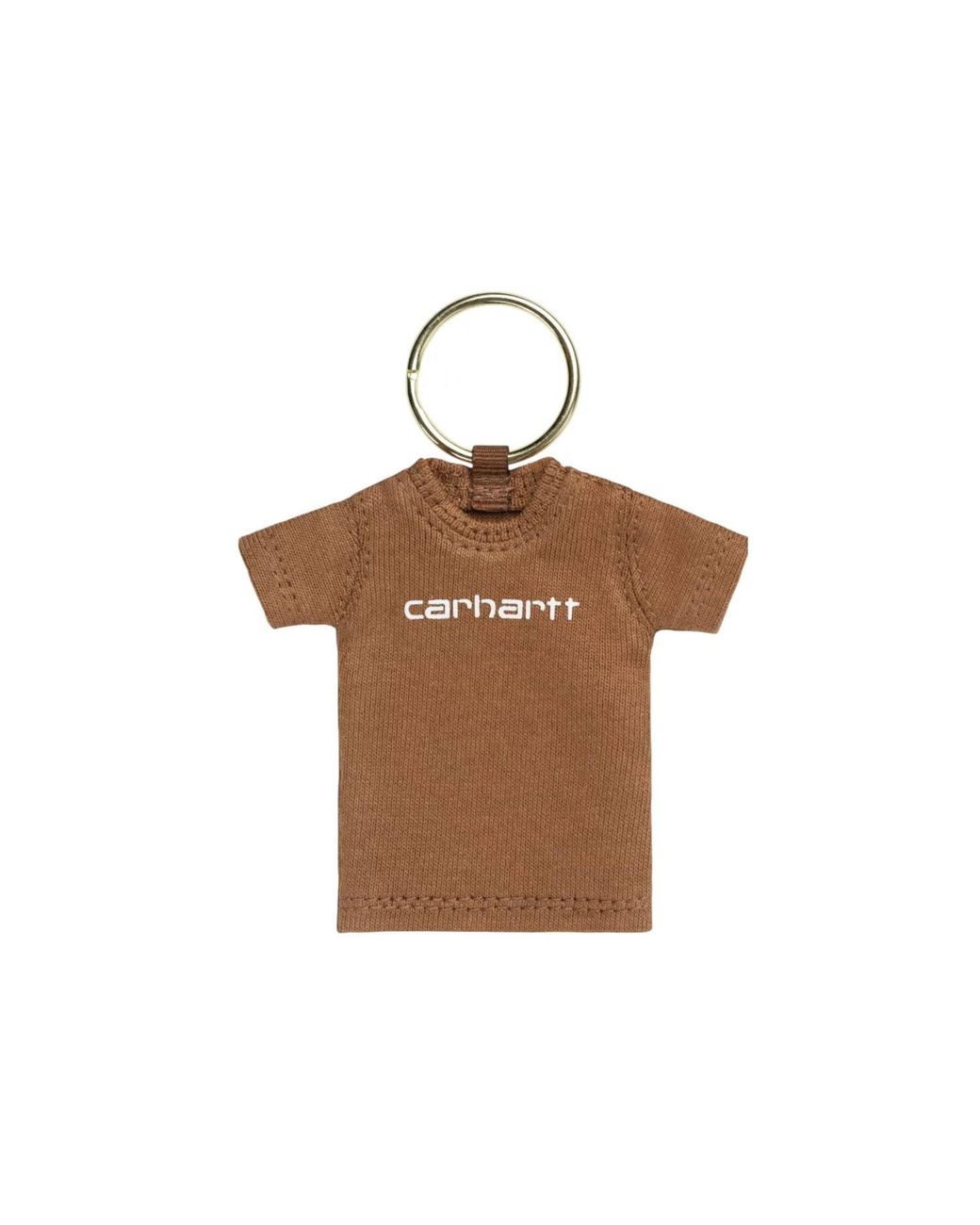 Carhartt Brown Mini Script T-Shirt Keychain for men