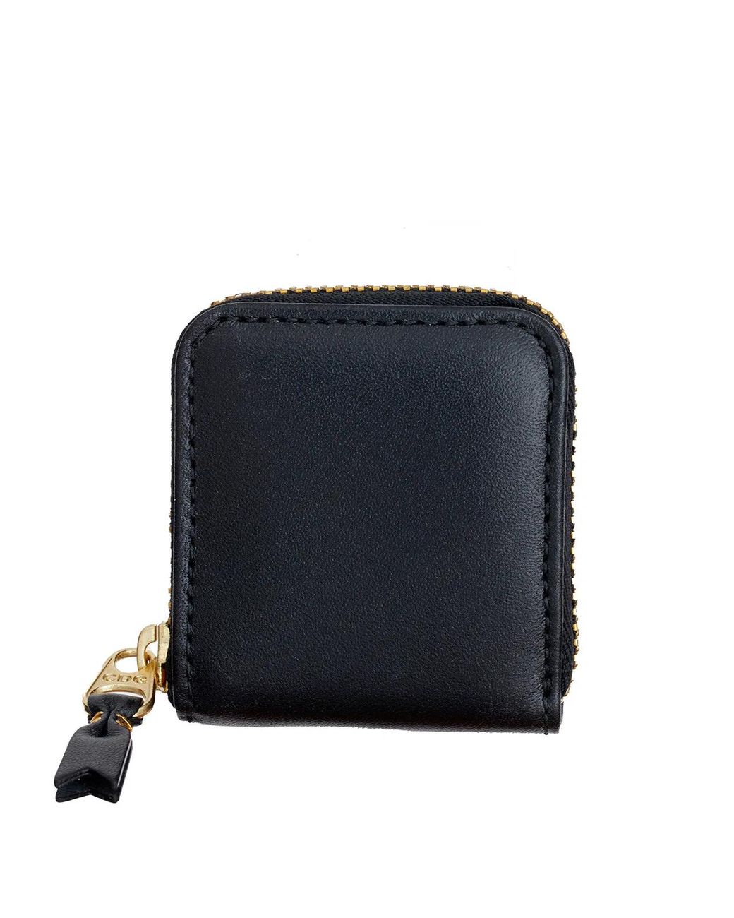 Comme des Garçons Blue Wallet Leather Coin Purse With Zip for men