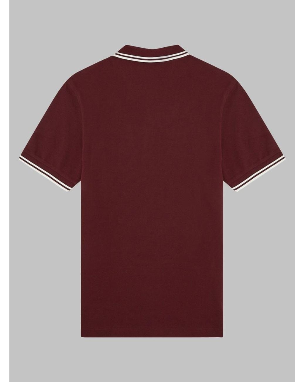 Fred Perry Red 100% Cotton Logo Polo Shirt for men