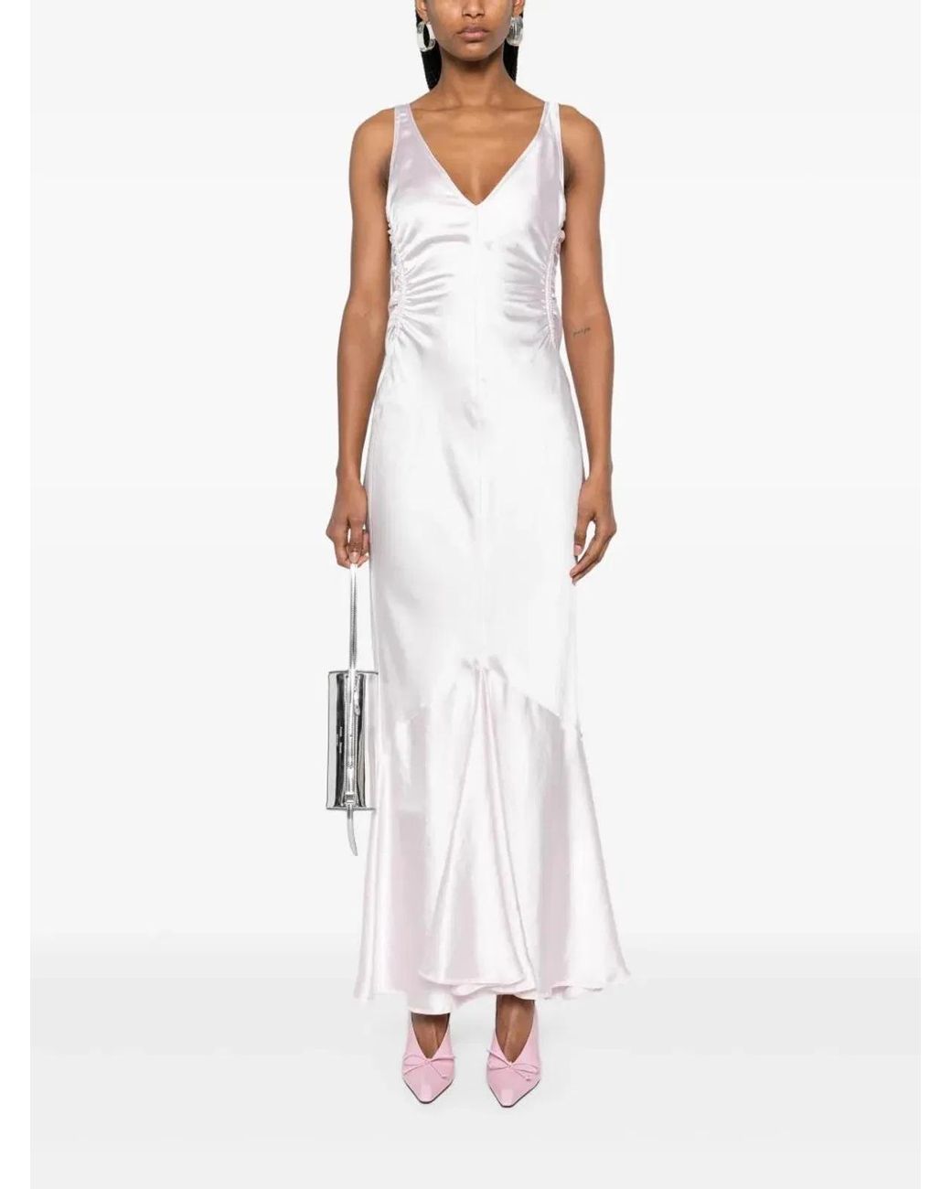 Max Mara White Long Dress Katia