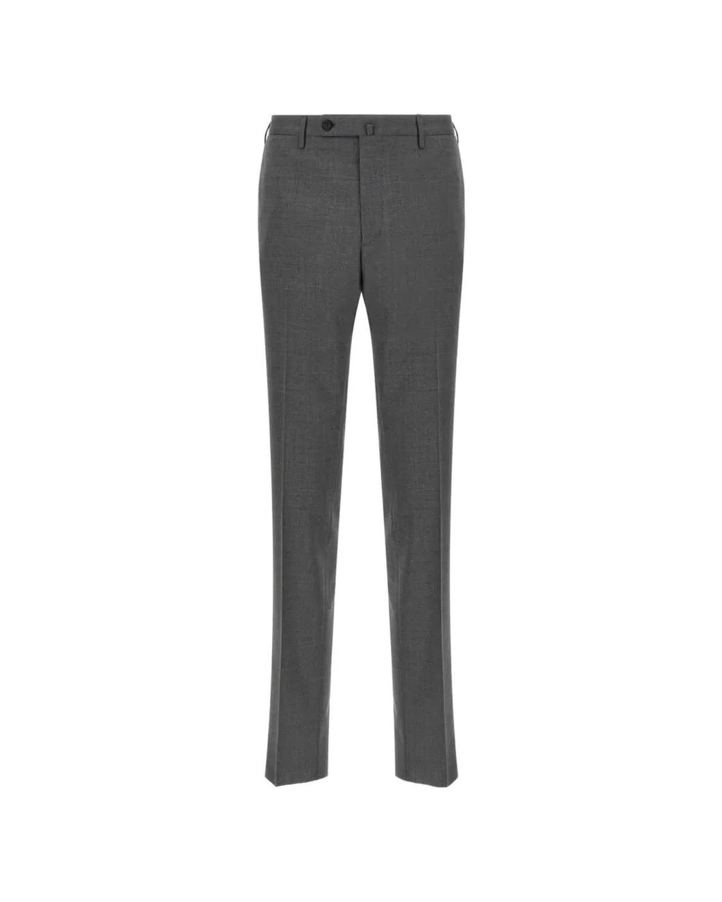 Incotex Gray Classic Chino Trousers for men