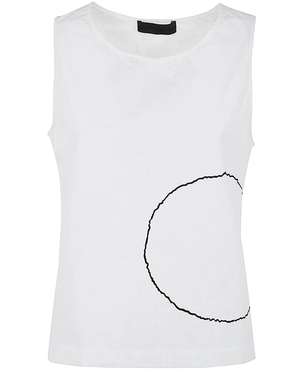 Maria Calderara White Basic Top