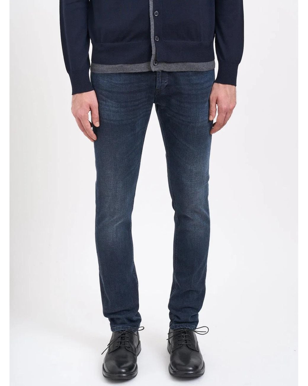 Dondup Blue George Denim Trousers for men