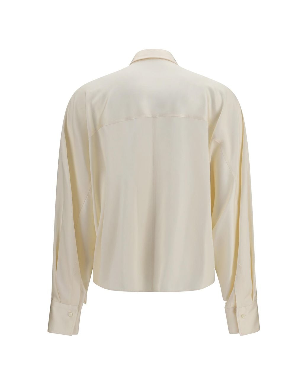 Brunello Cucinelli White Silk Shirt
