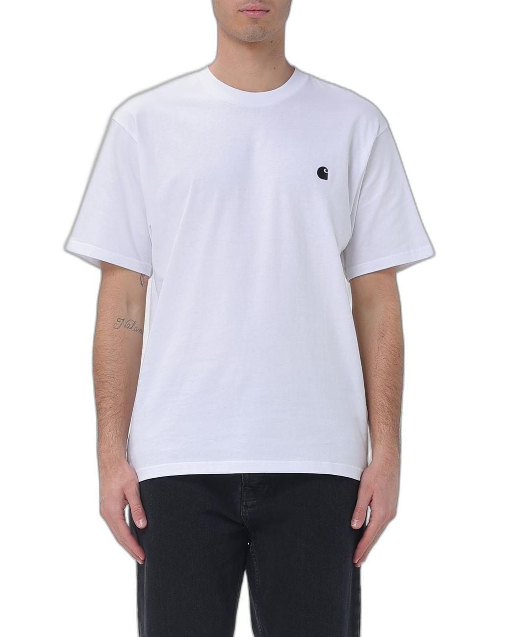 Carhartt White Madison Organic Cotton T-Shirt for men