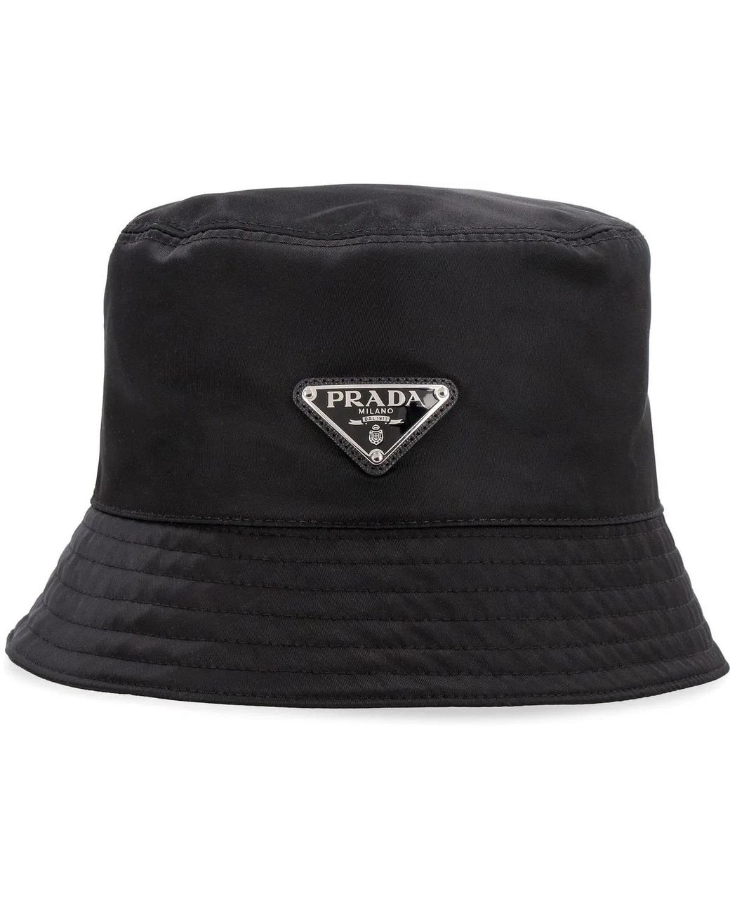 Prada Black Bucket Hat