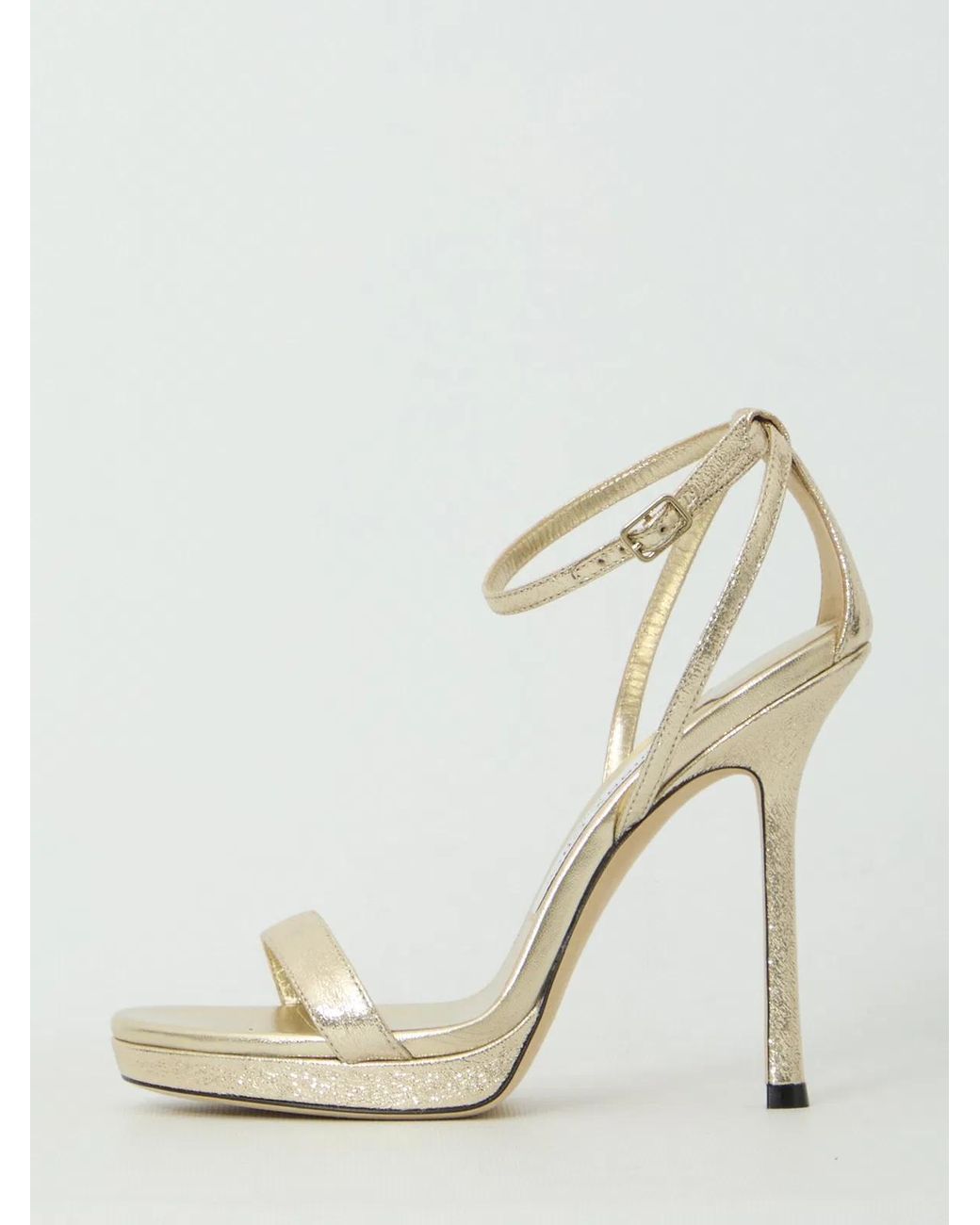 Jimmy Choo Metallic Moza 120 Platform Sandals