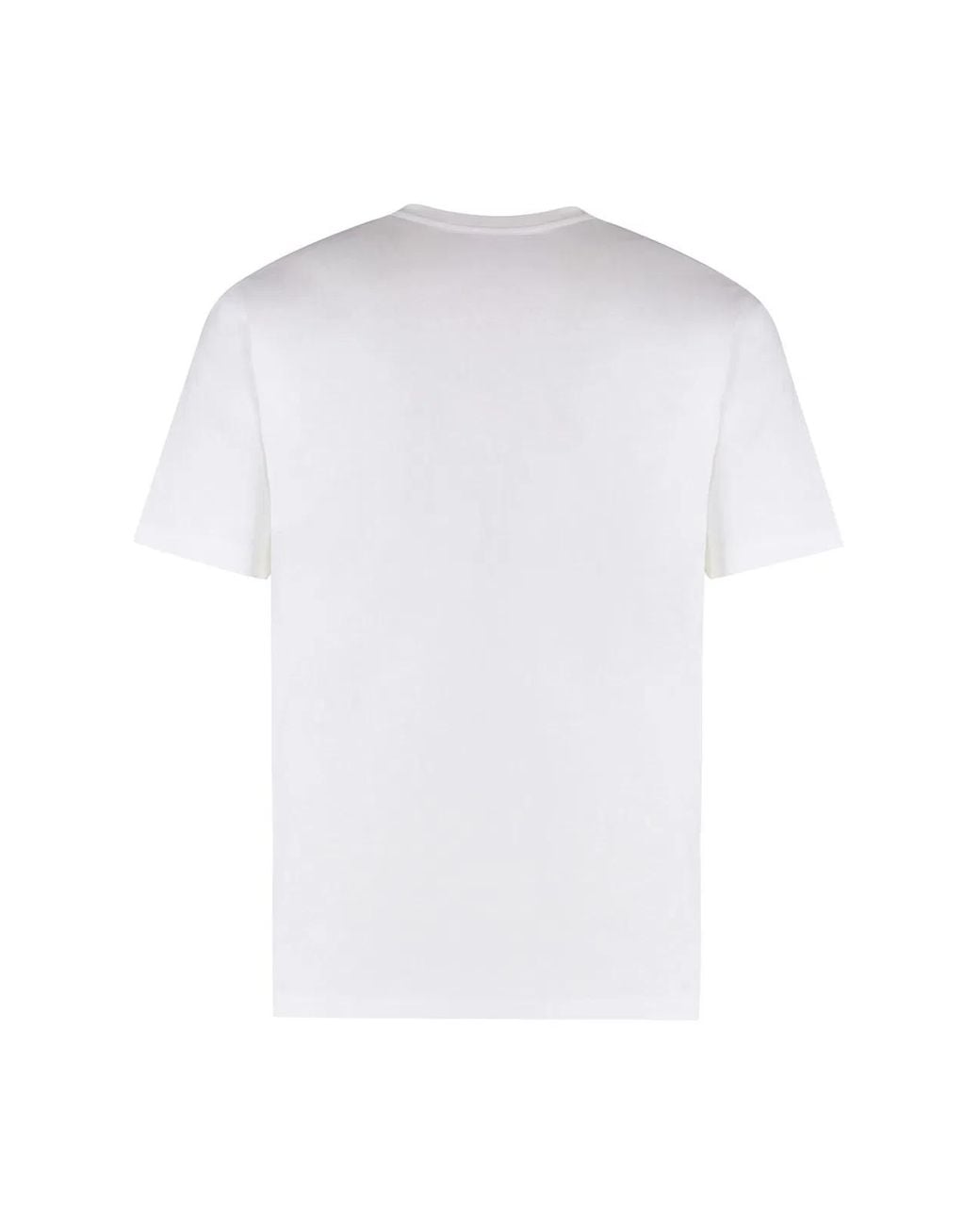 Valentino White Cotton Crew-Neck T-Shirt for men