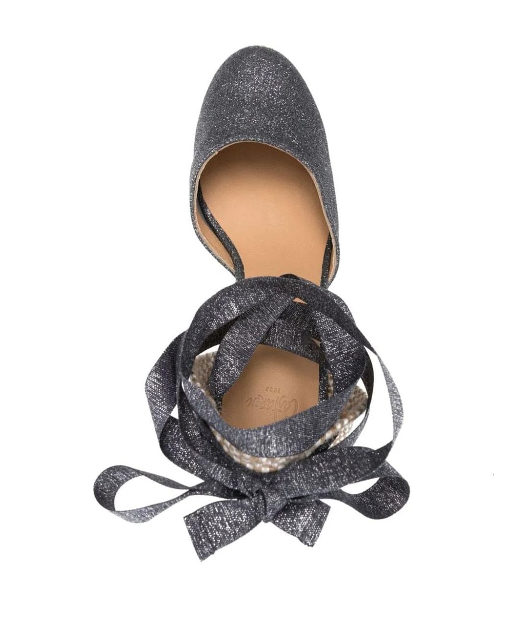 Castaner Gray Castañer Carina Raffia Wedge Espadrilles