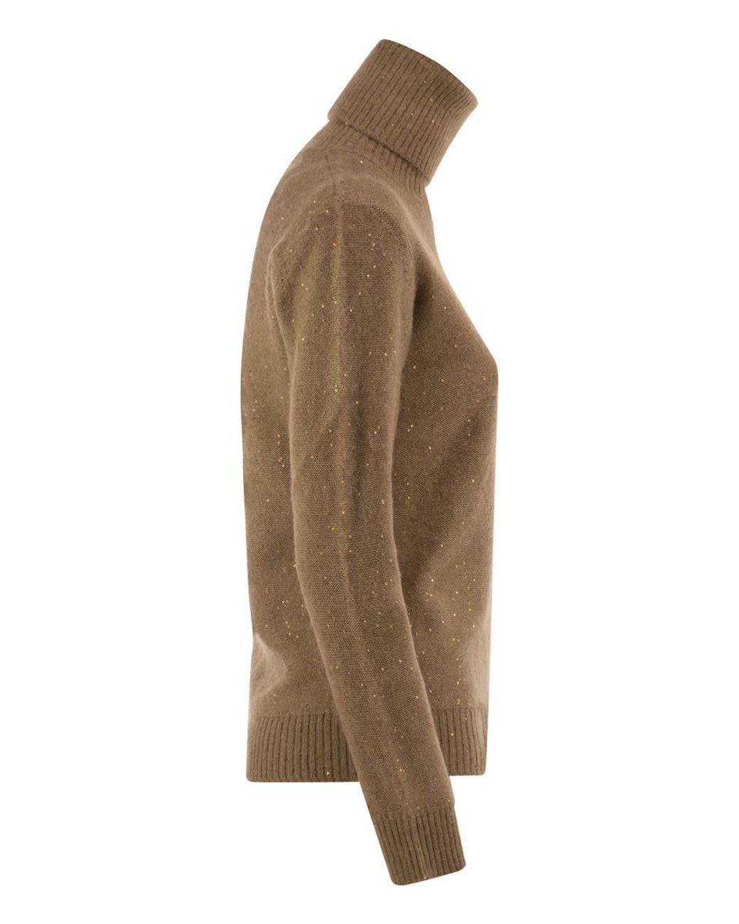 Fabiana Filippi Brown Fine Knit Turtleneck