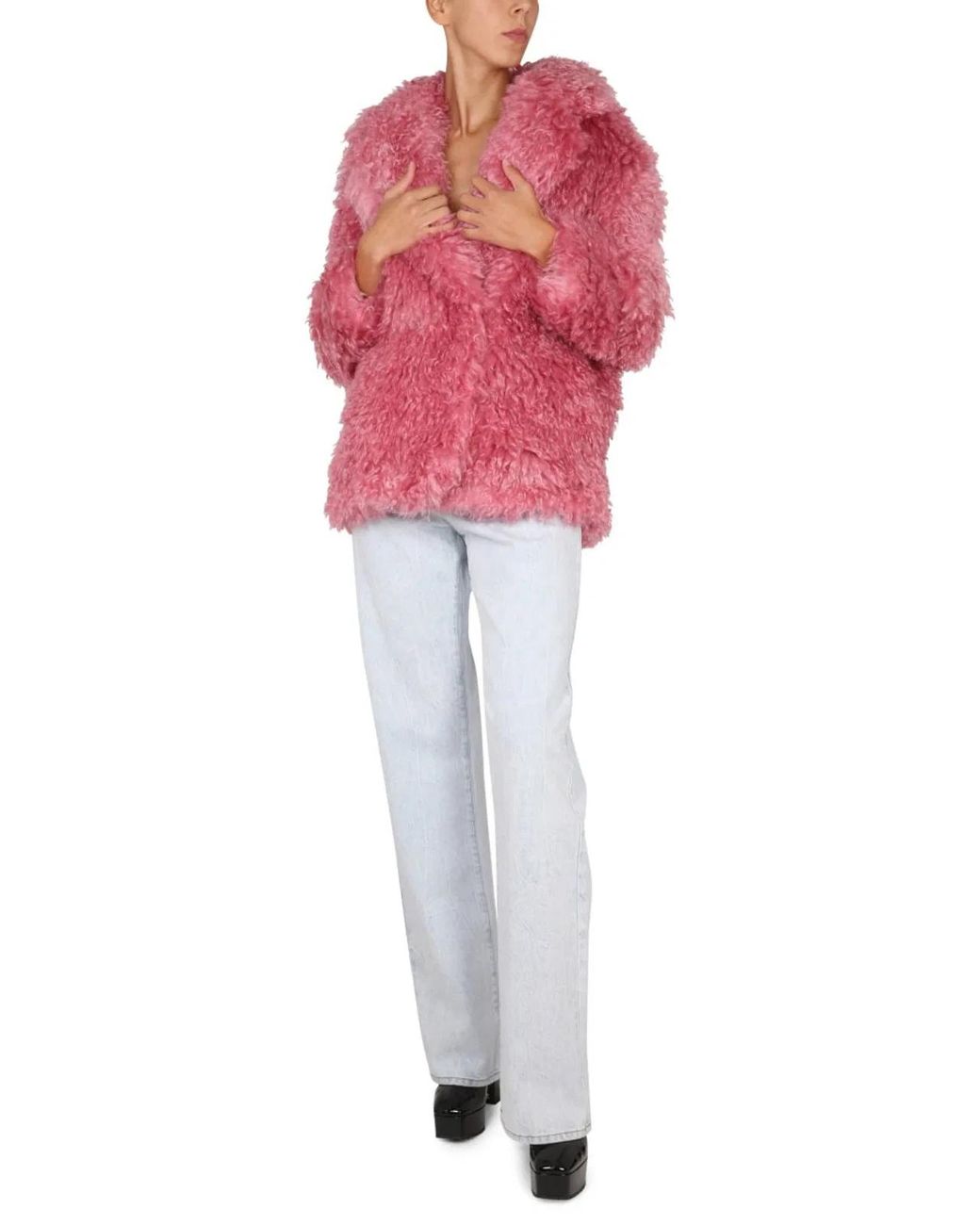 BECAGLI SINCE 1994 Pink Mohair Fur