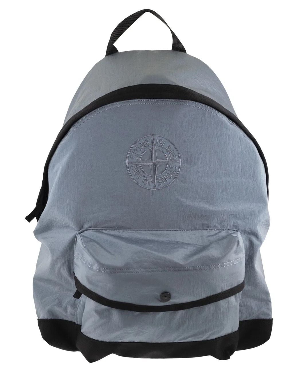 Stone Island Gray Backpack With Pockets And Padded Shoulder Straps