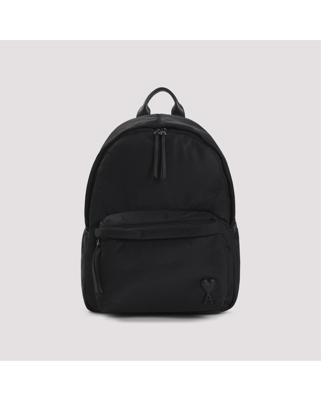 AMI Black Marcel Backpack for men