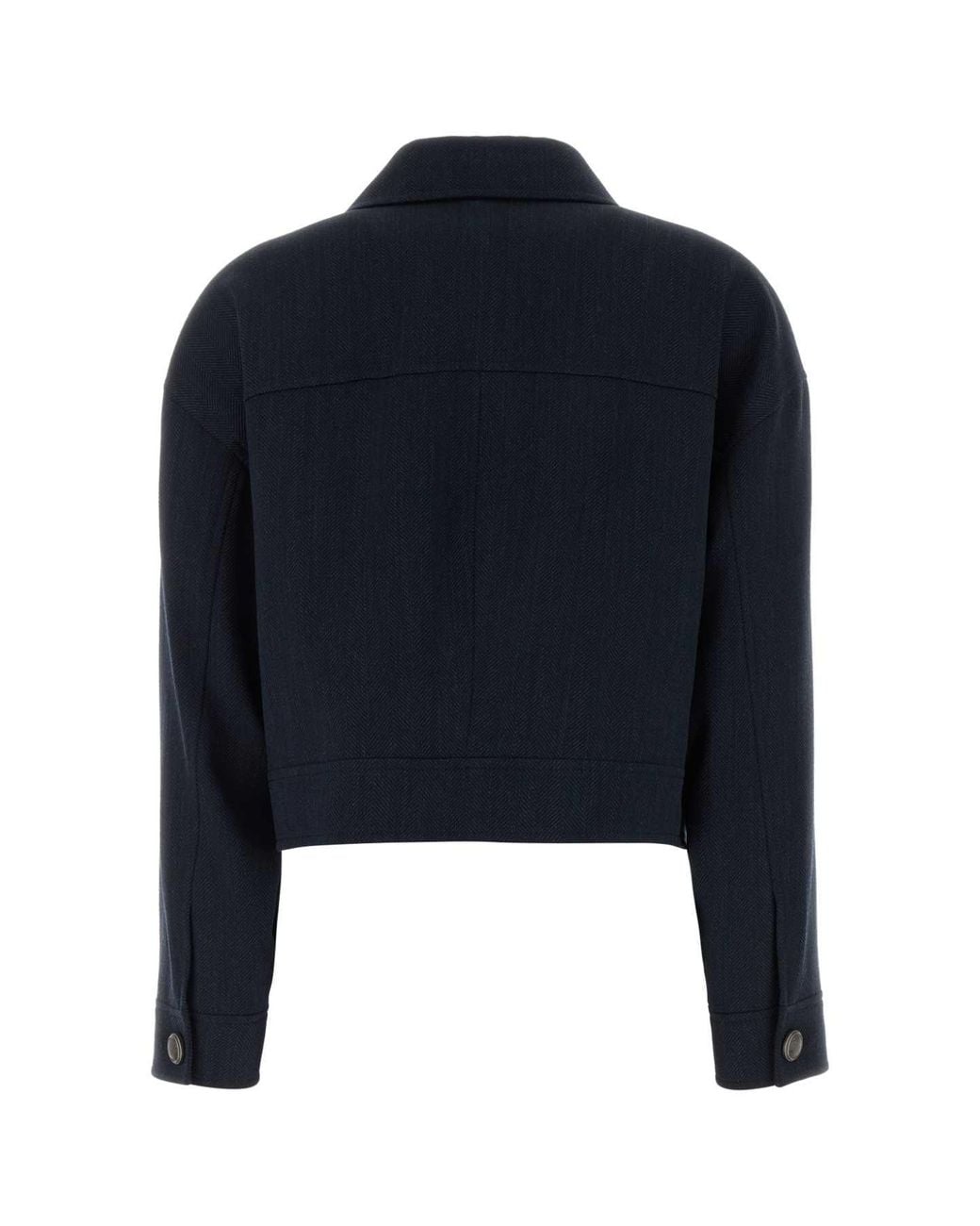 Brunello Cucinelli Blue Stretch Wool Blazer