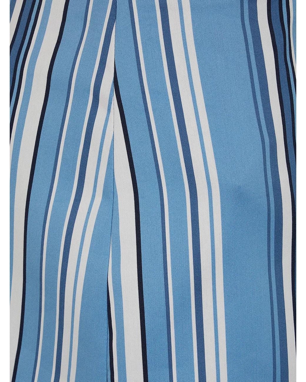 Frankie Shop Blue Multi Stripe Hera Mini Skirt