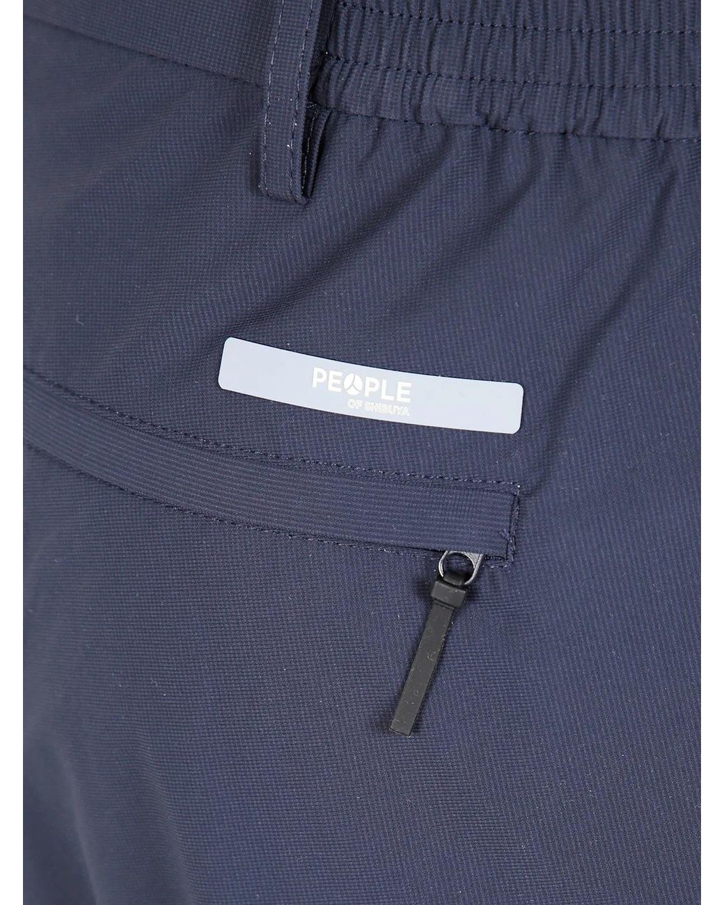 People Of Shibuya Blue Bermuda Trousers for men